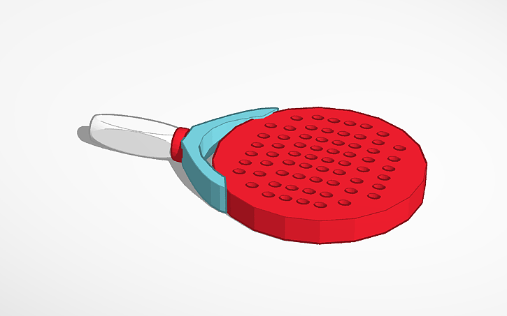 3D design RAQUETA DE PÁDEL - Tinkercad