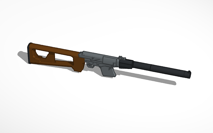 3D design hunting rifle - Tinkercad