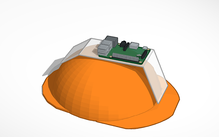 3D design Safety Helmet ISDP design - Tinkercad