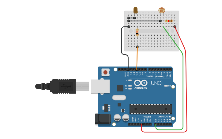 Circuit design Photoresistor arduino control dimmer CODE and BLOCK ...