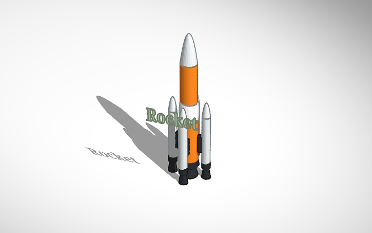 3D design Rocket - Tinkercad