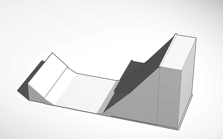 3D design Skate Ramp - Tinkercad