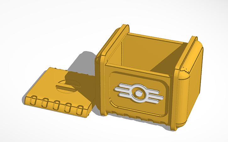 3D design fallout 4 case - Tinkercad