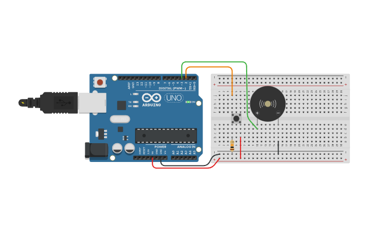 Circuit design ШМИ-2 Arduino Blockly -- Урок 2-2 - Tinkercad
