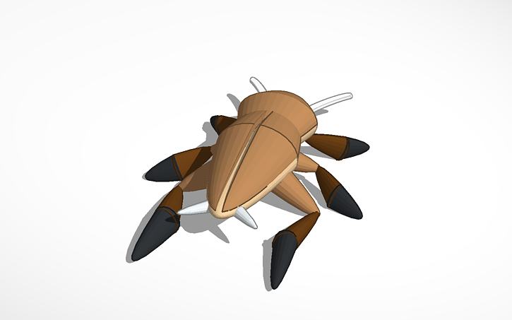 3D design Cockroach #JunkYardCats - Tinkercad