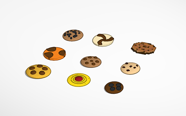 3D design cookies - Tinkercad