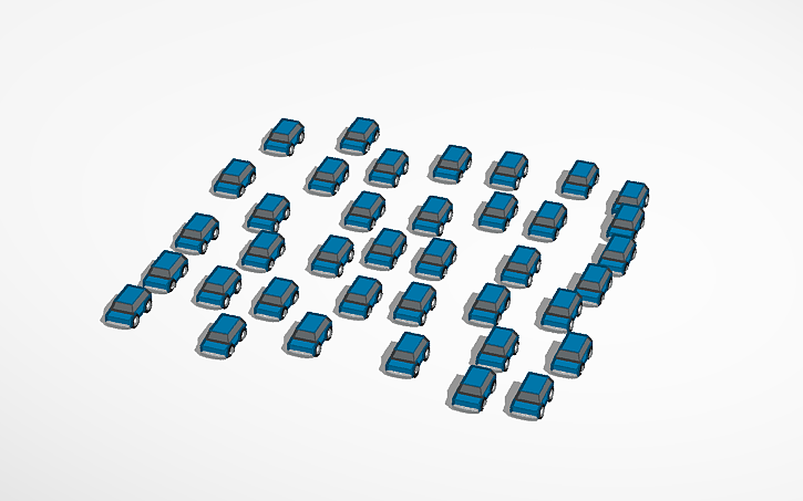 3D design Moving cars falling (in simulation lag alert) - Tinkercad