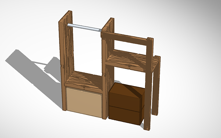 3D design Plate Carrier and ACH shelving unit - Tinkercad