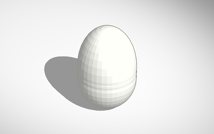 3D design egg - Tinkercad