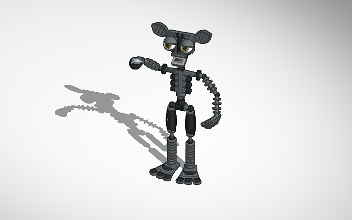3D design foxy FNAF 2 endo - Tinkercad