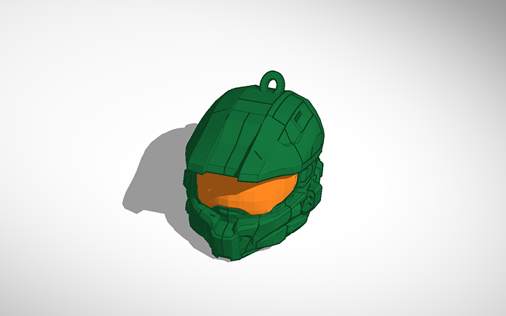 3D design Master chiefs helmet - Tinkercad