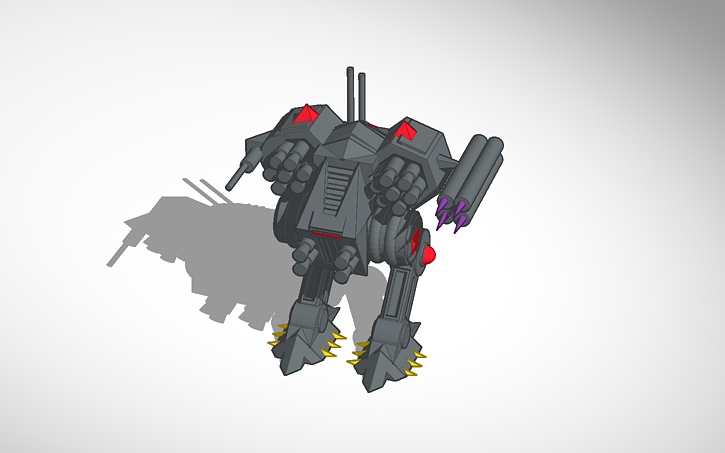 3D design awesome Mech - Tinkercad