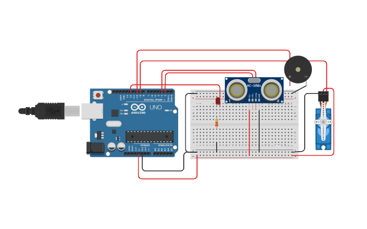Circuit design Cau 3 (mo rong tu cau 1) - Tinkercad
