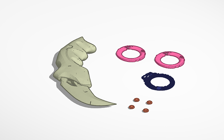 3D design Karambit champions - Tinkercad