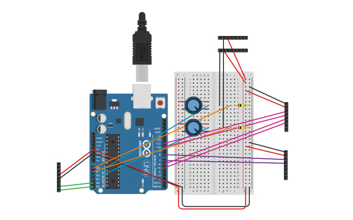 Circuit design Heating Control - Tinkercad