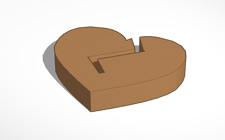 3D design Broken Heart - Tinkercad