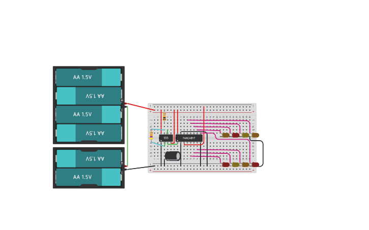 Fire Effect Led Programming Circuit design Simple LED Fire Effect Circuit - Tinkercad