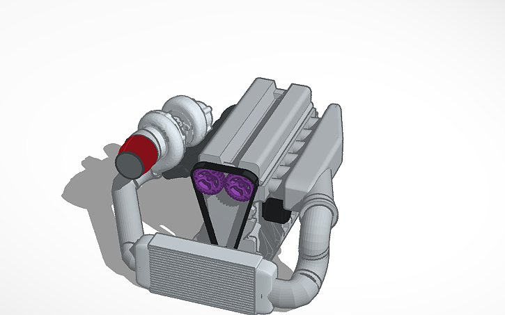 98% TCAD 1993 Toyota 2JZ-GTE VVTI Turbo 3.0 Liter - Tinkercad