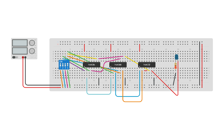 Circuit design K MAP - Tinkercad