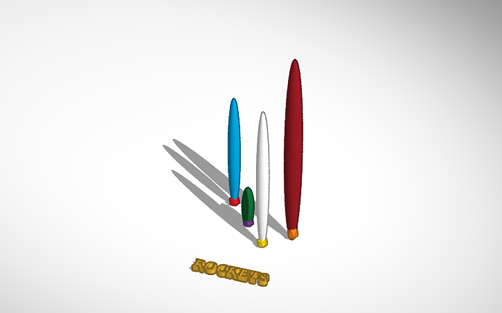 Free 3d Interior Rockets Design 3D design Rockets - Tinkercad