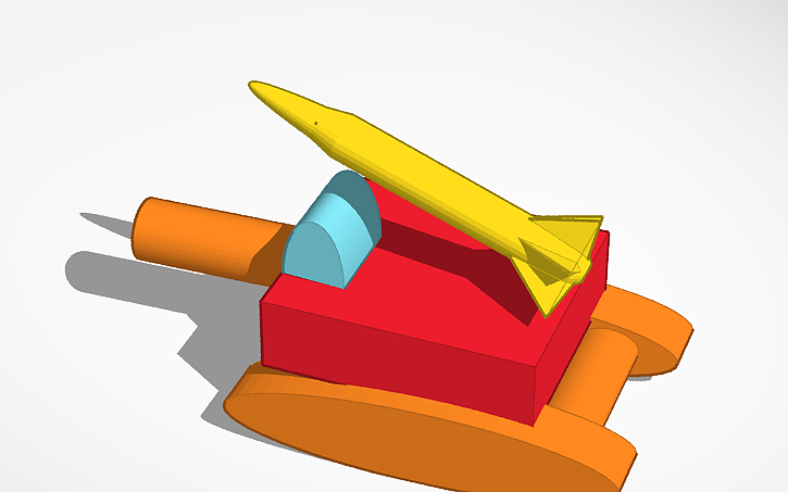 3D design tank - Tinkercad