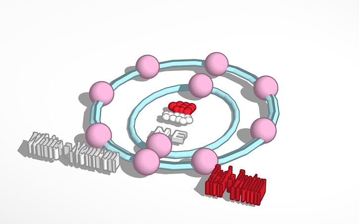 3D design Neon Element - Tinkercad