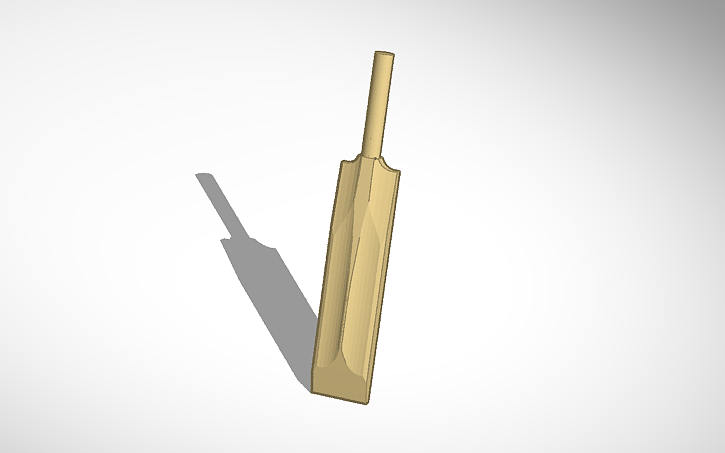 3D design Cricket Bat - Tinkercad