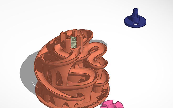 3D design MARBLE RUN - Tinkercad