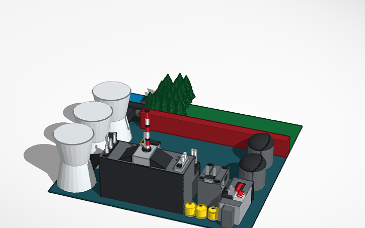3D design Chernobyl - Tinkercad