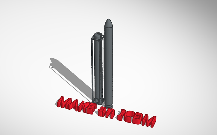 3D design Copy of Random Icbm - Tinkercad
