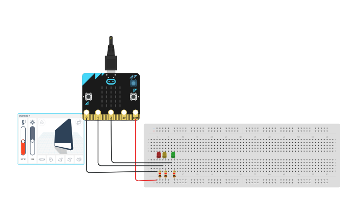 Using Micro Bit With External Components Tinkercad Tutorial Circuit design microbit - Tinkercad