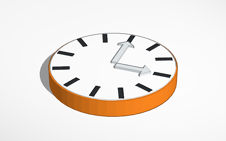 3D design Working Clock (Sim Lab) - Tinkercad