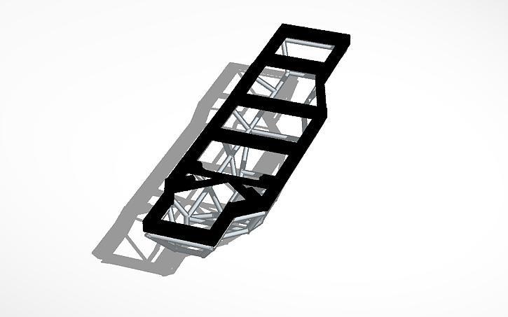 3D design Custom Sub-frame and frame - Tinkercad