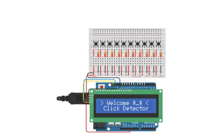 Circuit design Click Me - Tinkercad