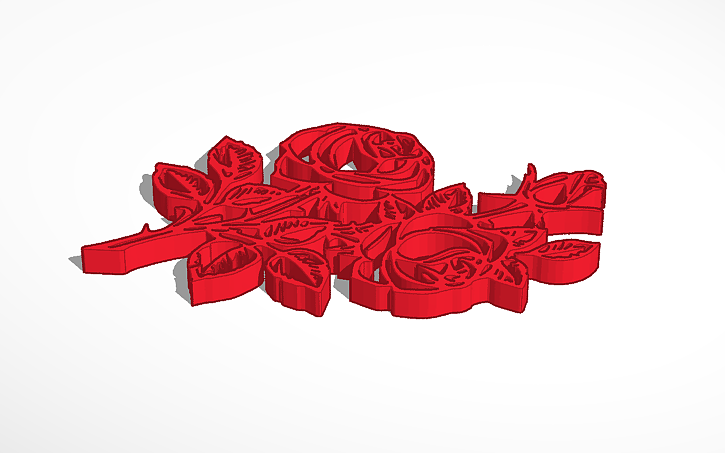 Autocad 3d Roses 3D design Roses - Tinkercad