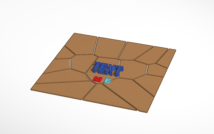 3D design text - Tinkercad