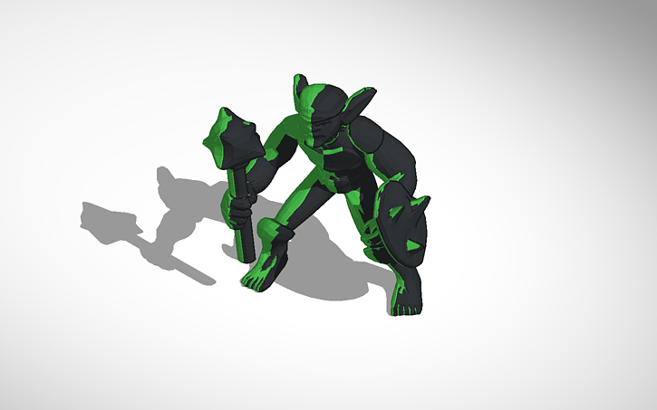 3D design goblin for first person shooter game - Tinkercad