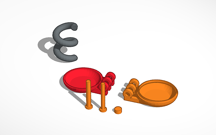 3D design Locket with Hinge - Tinkercad