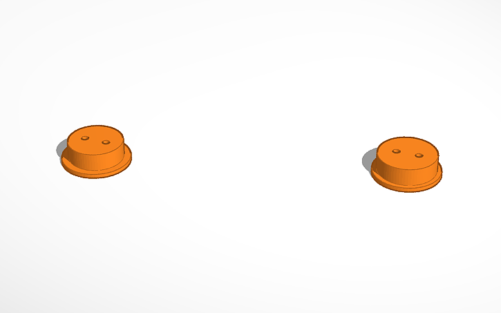 3D design On/Off Button - Tinkercad
