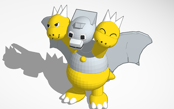 Chibi Mecha King Ghidorah - Tinkercad