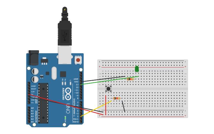 Circuit design Symulacja Arduino z.10 wojciechowska - Tinkercad