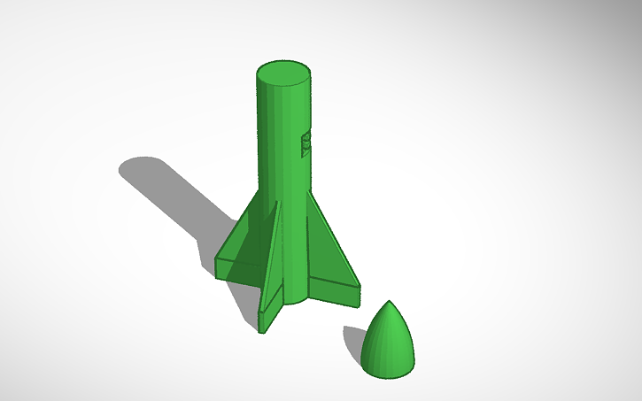 3D design Rocket B6-4 Engine - Tinkercad