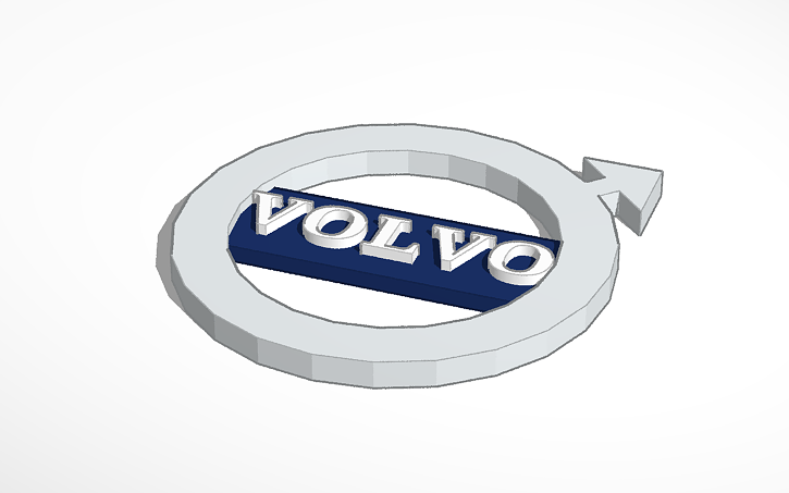 3D design Volvo Logo - Tinkercad