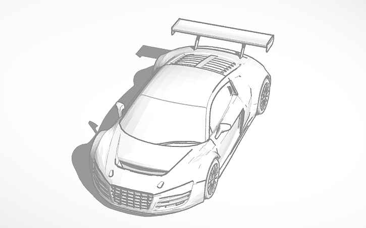 3D design Audi R8 LMS - Tinkercad