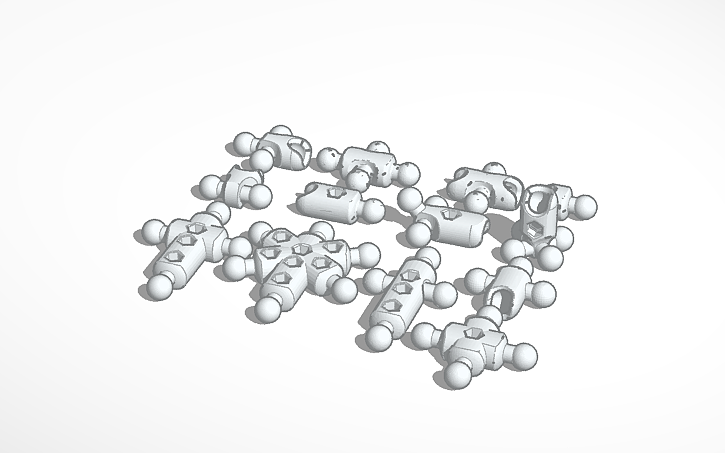 3D design ModiBot Body System Parts - Tinkercad