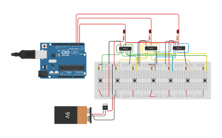 Circuit design Control_ROV - Tinkercad
