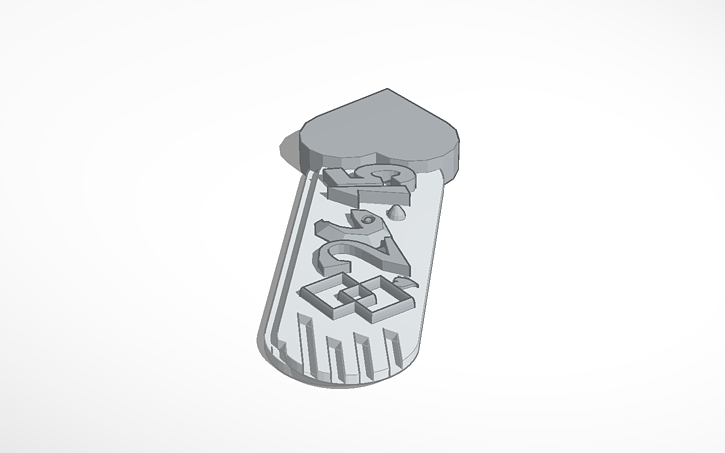 3D design Key chain - Tinkercad