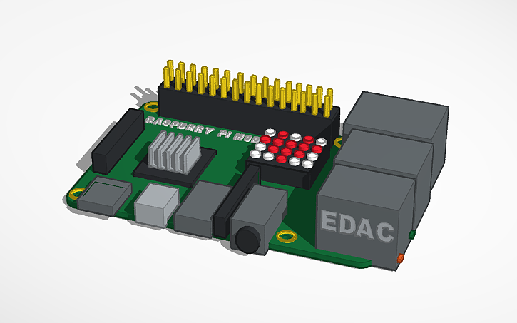 Raspberry Pi Cad/design 3D design raspberry pi - Tinkercad