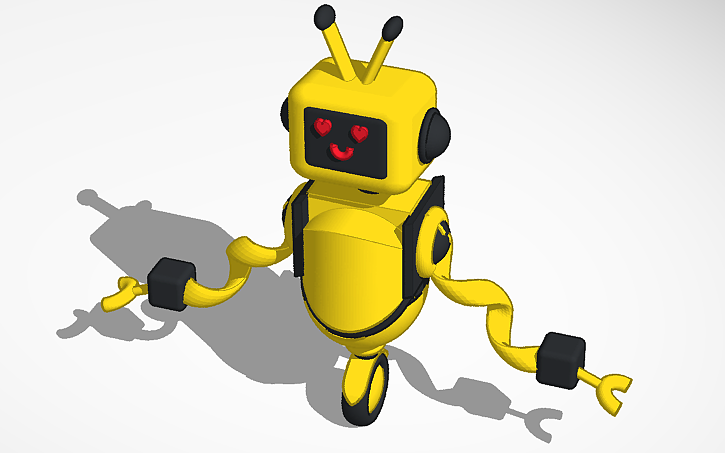 3D design funny yet Cute Robot - Tinkercad