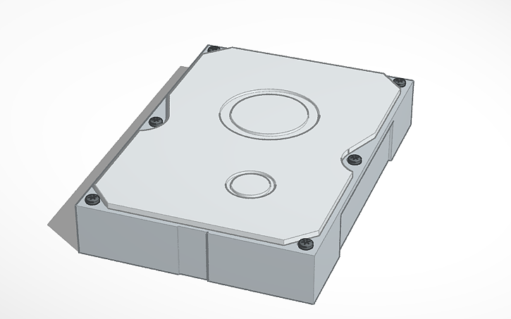 3D design hard disk drive - Tinkercad